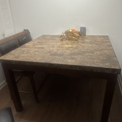 Table And 2 Benches 