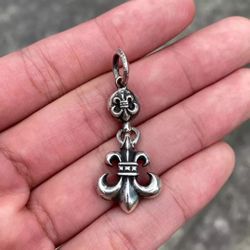 Chrome Hearts Silver Single Ball Scout Flower Pendant