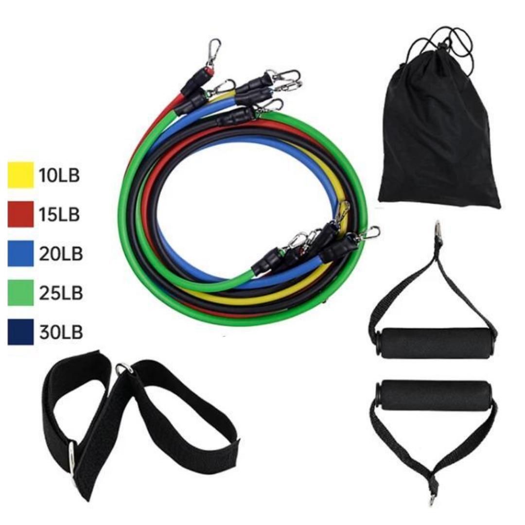 Resistance Bands Set 10 Pcs up to 100 lbs