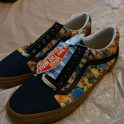 The simpsons vans shoes custom size 11