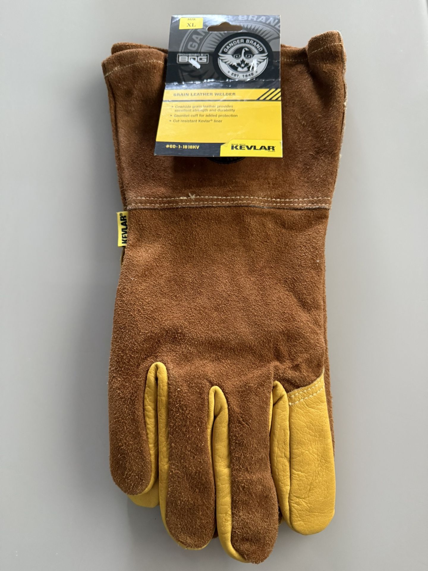 Welding gloves - Grain Leather Welder, Size XL
