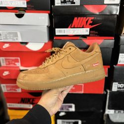Nike Air Force 1 Low Supreme Wheat size 10.5 USED