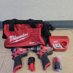 M12 FUEL 12V Lithium-Ion Brushless Cordless 1/4 in. Hex Impact Driver & Drill