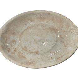 Beautiful Vintage Tarnished  Glazed China Plater Farmhouse 