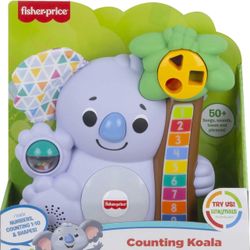Fisher-Price Baby Learning Toy Linkimals Counting Koala with Interactive Lights