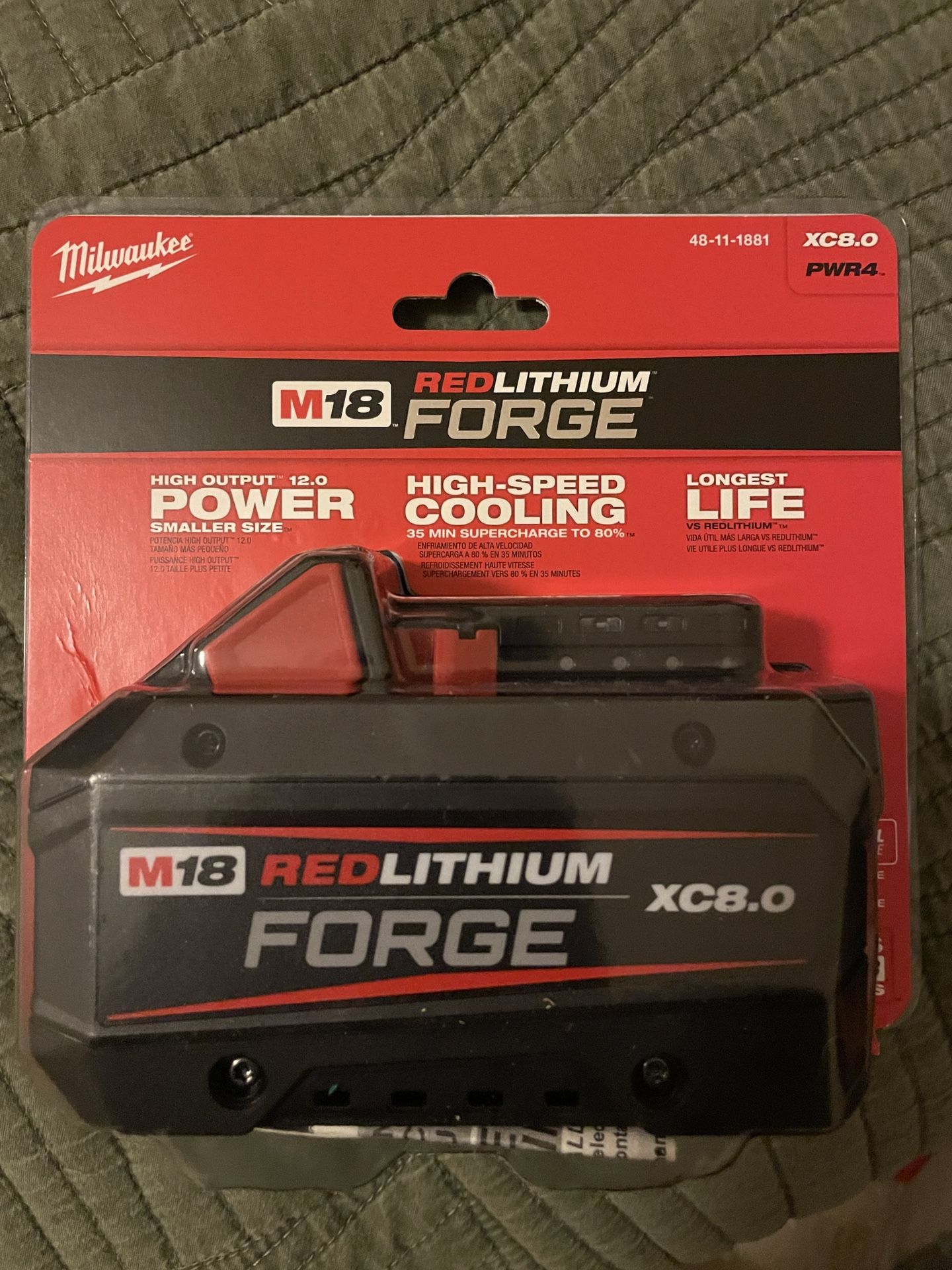 Milwaukee M18 Forge XC8.0 Battery