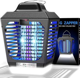 New Fi 4200V Bug Zapper, Waterproof Electric Flying Insect Trap with LED Light, ABS Housing, Indoor Fly Trap and Outdoor Mosquito Zapper, Plug‑in for 