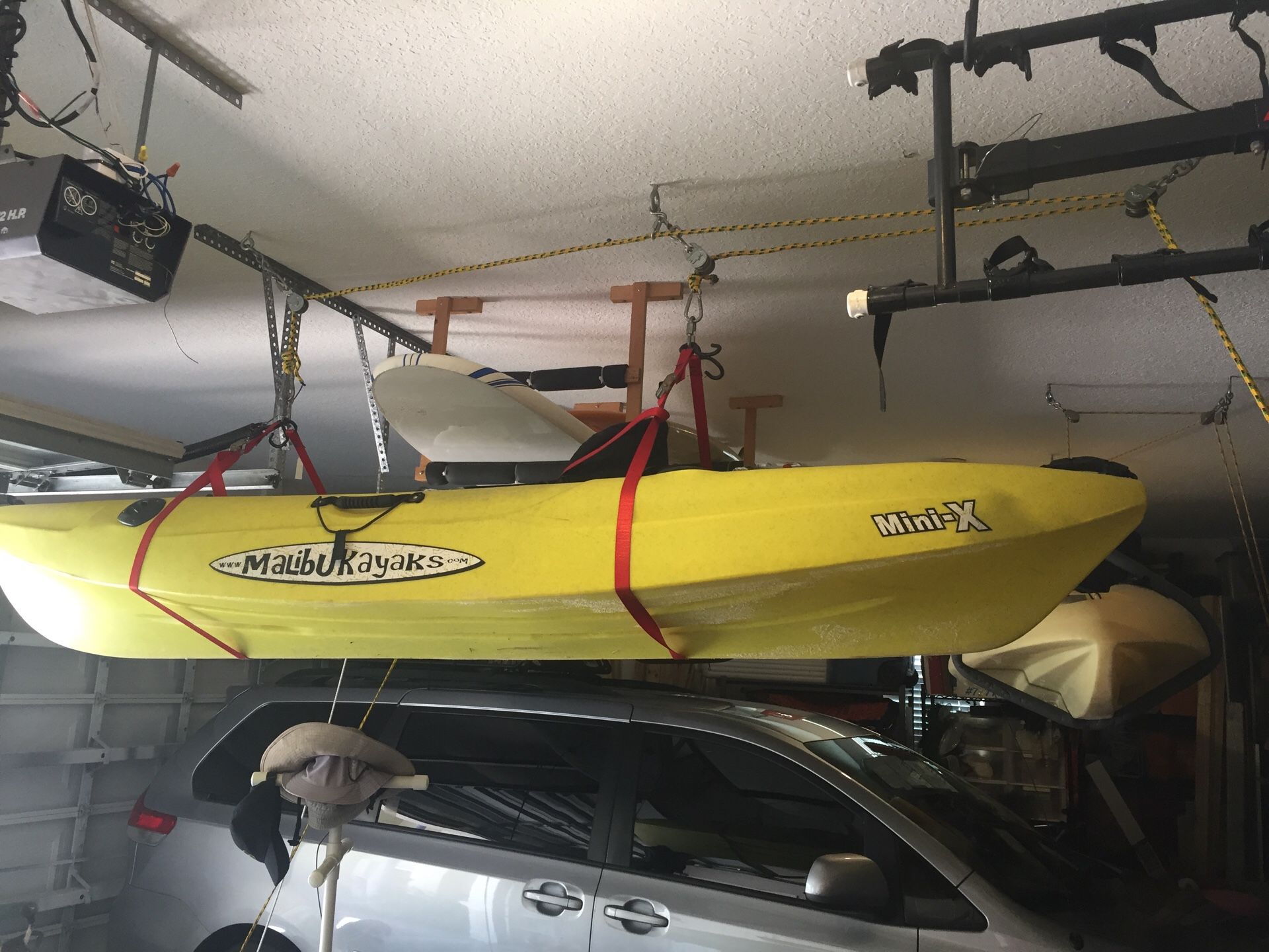 Malibu mini x kayak with hatch and seat.