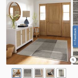 Ruggable Flatwoven Washable Gradasi Rug, 5’ x 7’ open box not used.