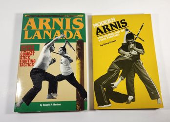 LOT OF 2 MODERN ARNIS LANADA FILIPINO ART OF STICK FIGHTING PAPERBACK BOOKS