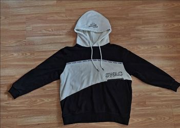 AD HOC Premium Cotton Colorblock Hoodie with Chest Pocket