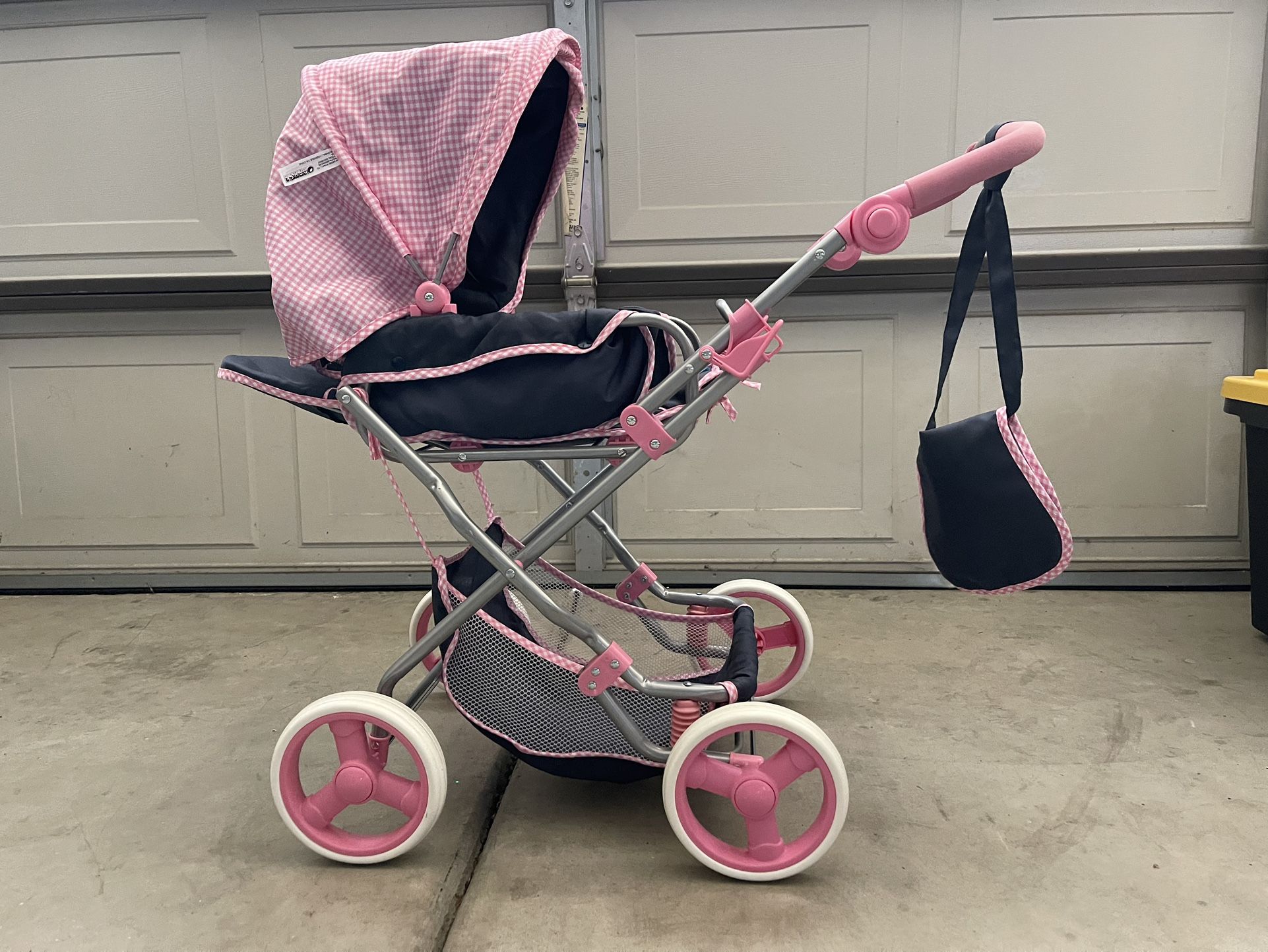 Hauck Classic Julia Navy and Pink Toy Doll Pram