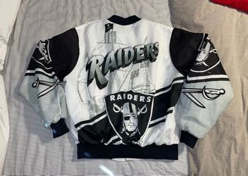 Vintage Chalk Line Oakland Raiders Satin Bomber Jacket