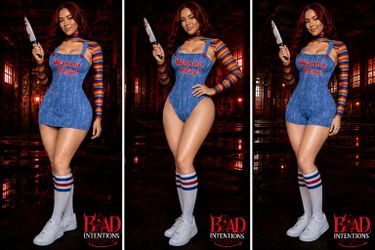Women's Chucky Wanna Play Halloween Costume in 3 Different Styles
