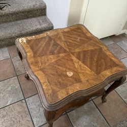 2 Wood Coffee Tables 26x26” Height 22” Inches  (used) 