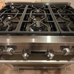 Miele HR1134-1G 36-inch Pro-style Gas Range