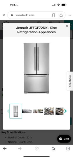 jennar refrigerator JFFCF72DKL Excellent Condition, Only Use Several Months