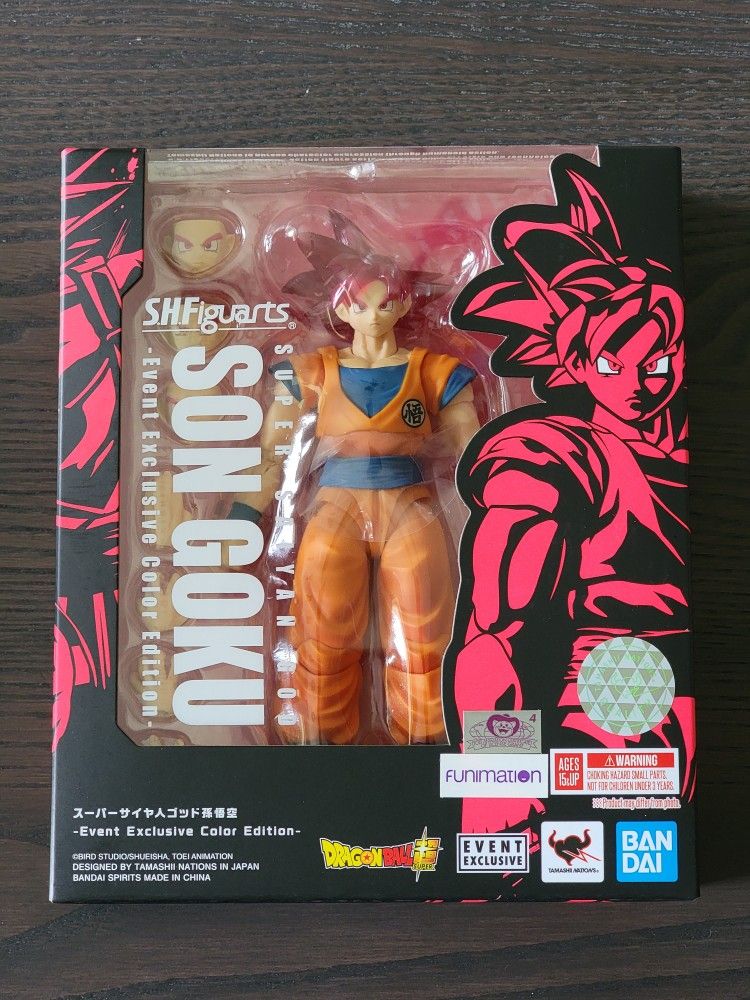 SH Figuarts Son GOKU Super Saiyan God Event Exclusive
