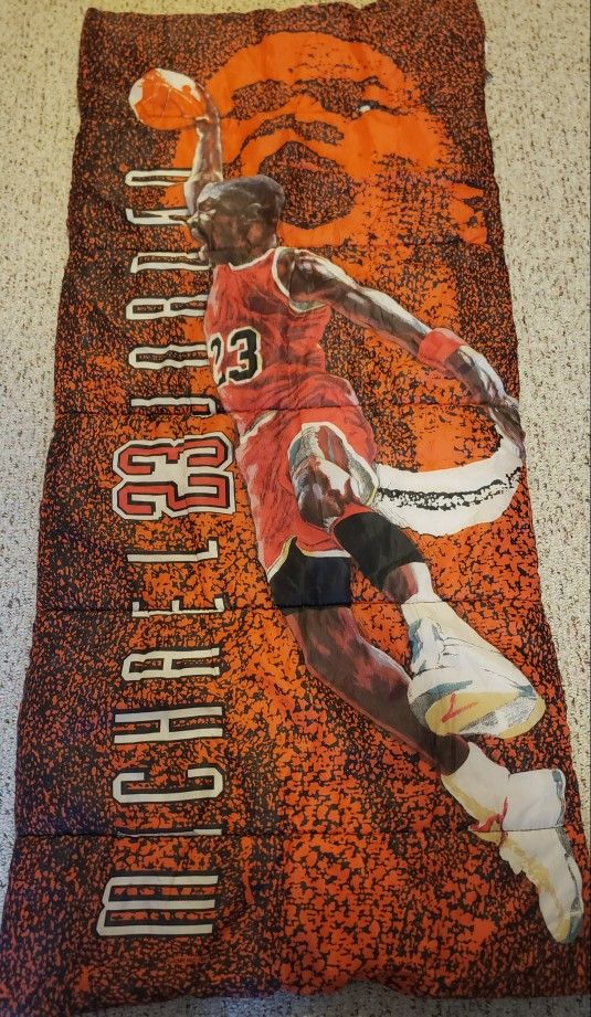 Vintage Michael Jordan Sleeping Bag.