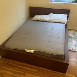 Queen Size Mattress, Box Spring, & Bed Frame