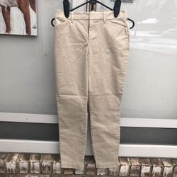 GAP Skinny Ankle Stretch Khakis (Size 2)