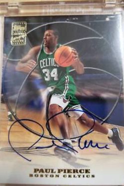 PAUL PIERCE AUTOGRAPH TOPPS CARD