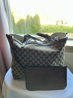 GUCCI Brown GG Canvas Bag