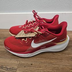 New Nike Air Zoom Pegasus 41 San Francisco 49ers Shoes FZ5070-600 Men's Size 9.5