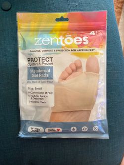 ZenToes Metatarsal Gel Pads Small 4-Pack