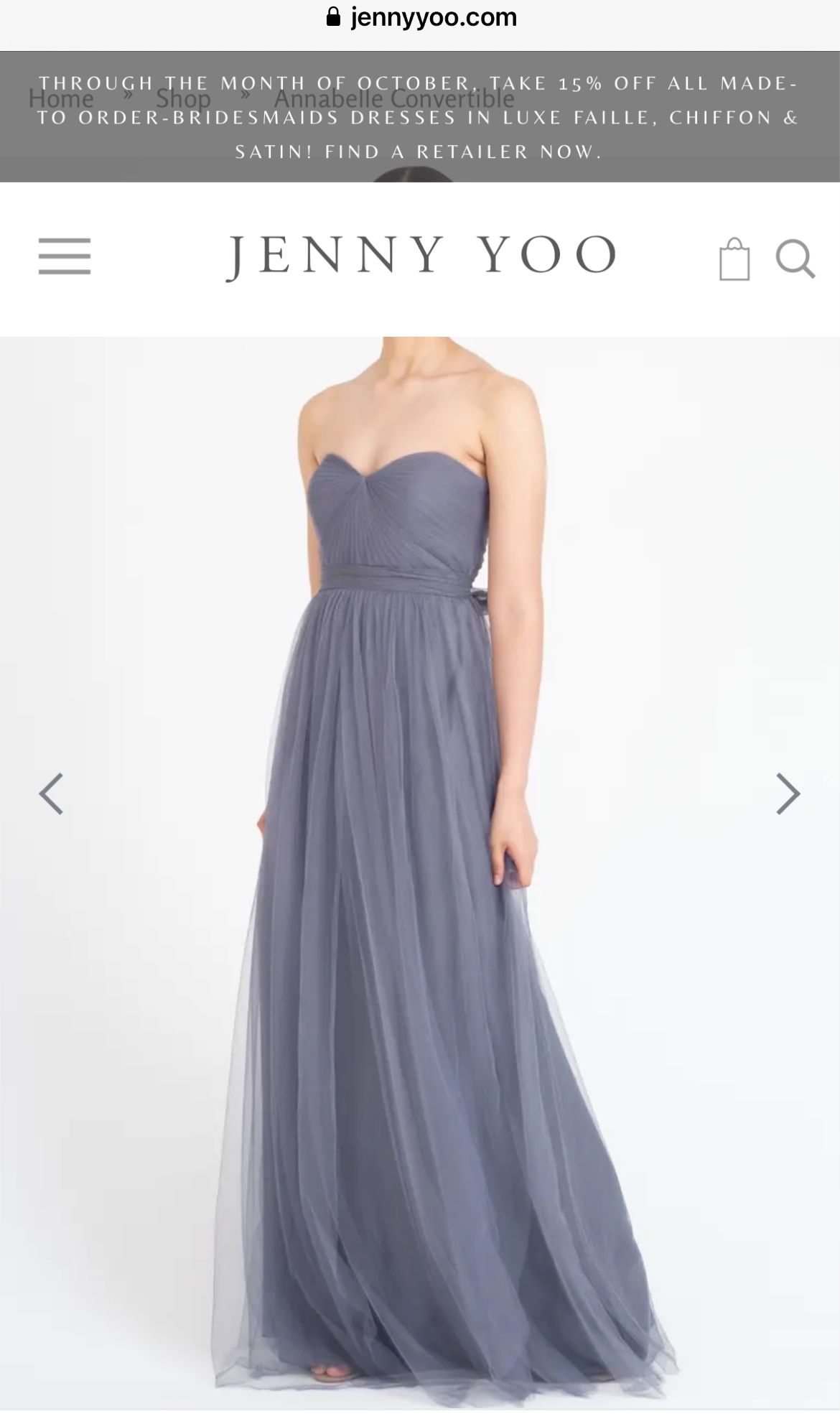 Jenny Yoo Convertible Annabelle Dress