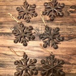 Rustic Snowflake Ornaments