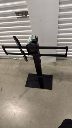 Black Floor TV Stand with Mount Bracket