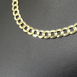10kt Gold Solid Bevel Cuban Necklace 22” 5.7mm 16.30grams 159811 1