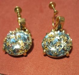 Vintage Star Confetti Earrings 