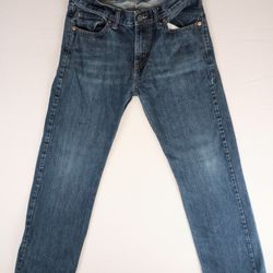 Levi's 514 Straight Jeans Men's 18 Regular 29x29 Blue Denim Straight Leg Zip Up