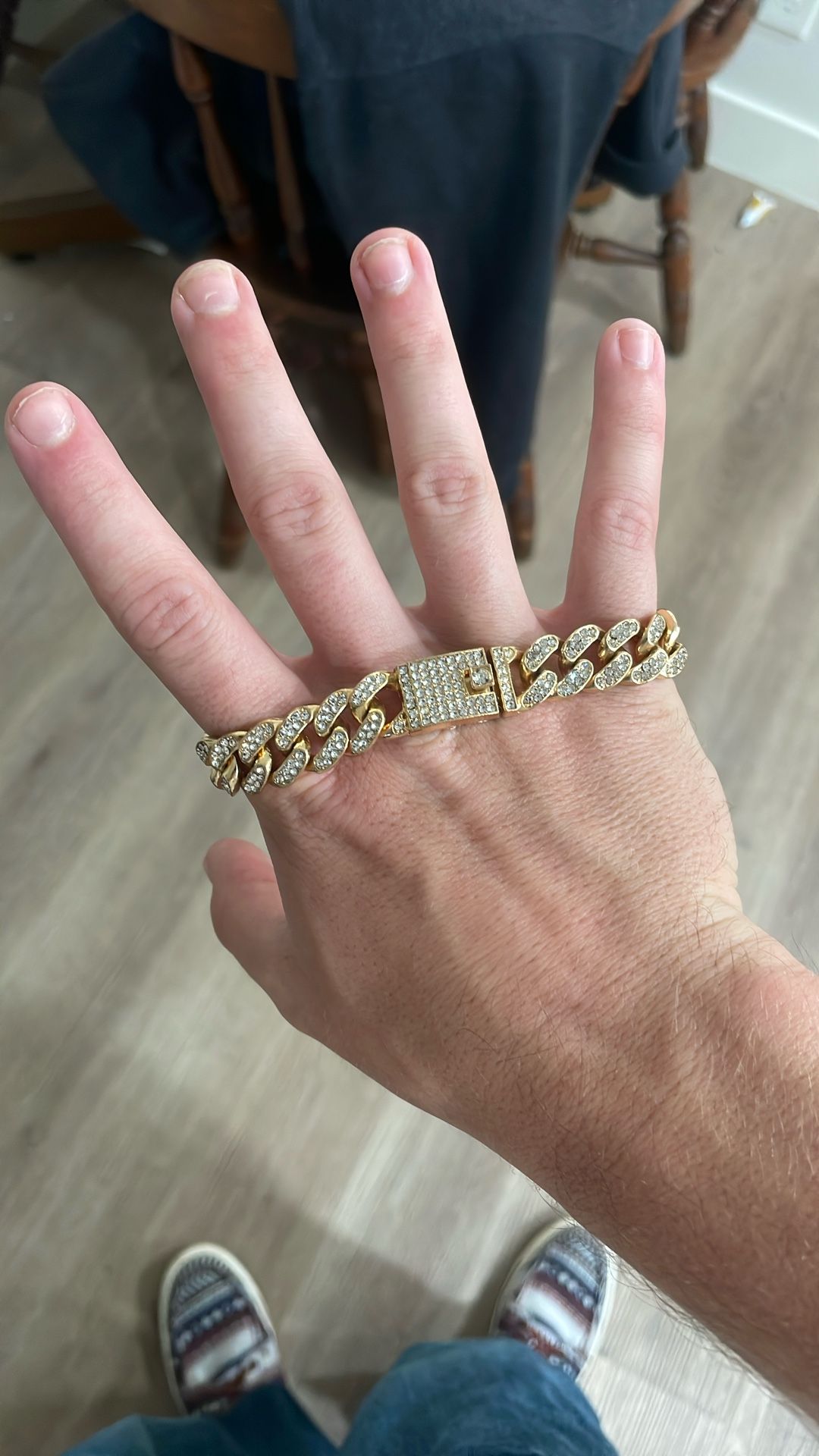 Fake Gold Diamond Bracelet
