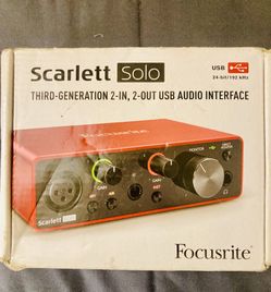Focusrite Scarlett Solo 3rd Gen USB Audio Interface 