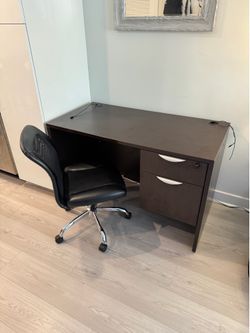 Wooden Desk with Chair