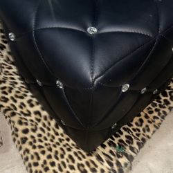 Rhinestone Small Ottoman Very Nice New 
