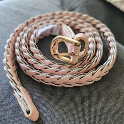 Light Pink Braided Belt (Size M/L)