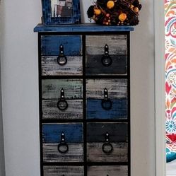 $88 APOTHECARY CABINET, 10 DRAWERS, MESA