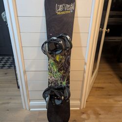 Lib Tech 148 Snowboard Deck W Burton Bindings MED 
