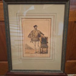 ANTIQUE ETCHING - CHARLES IX OF FRANCE