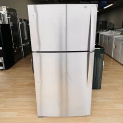 New Whirlpool - 21.3 Cu. Ft. Top-Freezer Refrigerator - Monochromatic Stainless Steel Model: WRT541SZDM