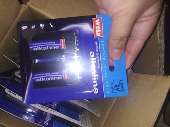 9V batteries and AA batteries