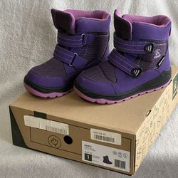 KAMIK YOUNG KIDS SNOW BOOTS ANDY PURPLE ORCHID VIOLET SIZE US-1 EUR-32