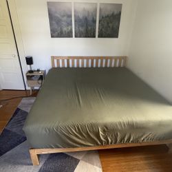 King Size Bed Frame Wood Bed Frames and Headboard,