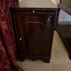 Small Wood Cabinet With Pull Out Shelf