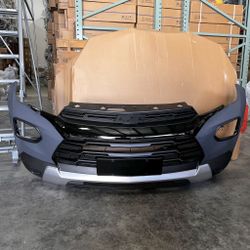Complete Front Bumper Assembly With Grilles For 2020 2021 2022 Chevy Chevrolet Trailblazer 