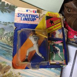 1992 STARTING LINEUP-FRED MCGRIFF FIGURE W/ CARD & POSTER BRAND NEW SEALED


